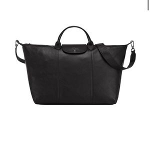 Longchamp Le Pliage Leather Travel Bag
